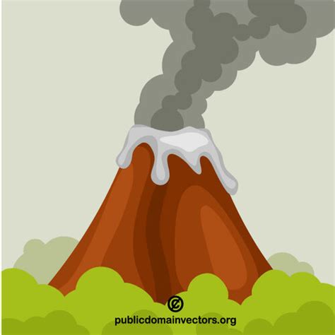 Gunung berapi aktif | Domain publik vektor