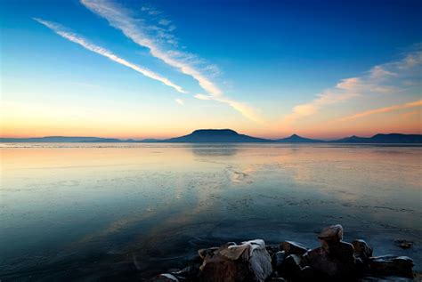 Landscape Of Lake Balaton In Winter Time Hungary Stock Photo - Download Image Now - iStock