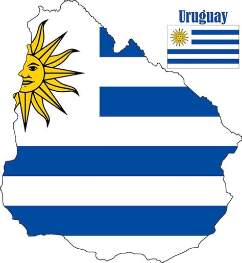 Uruguay Flag On Map Images - Free Download on Freepik