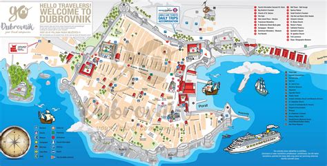 Dubrovnik Old Town Map | Dubrovnik City Map | Go Dubrovnik