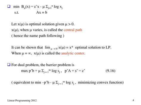 PPT - Chapter 9. Interior Point Methods PowerPoint Presentation, free download - ID:3453633