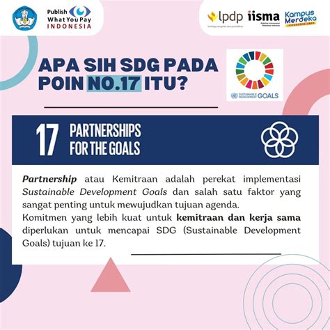 What are the SDGs in Point No.17? — PWYP Indonesia