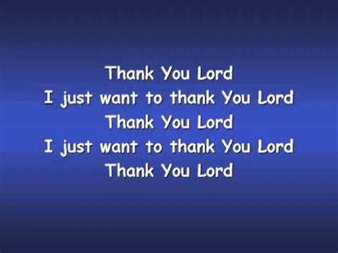 Thank You Lord Been So Good Lyrics