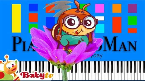 BabyTV Bzzzzzz Theme Song Slow EASY Medium 4K Piano Tutorial in 2022 | Piano tutorial, Theme ...