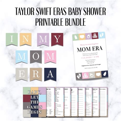 Swiftie Baby Shower Invitation, Taylor Swift Eras Baby Shower ...