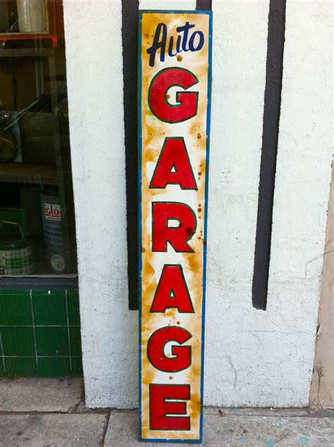 Pin by Greg MacDonald on Art | Garage signs, Painted signs, Retro sign