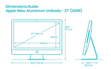 Apple iMac Dimensions & Drawings | Dimensions.Guide