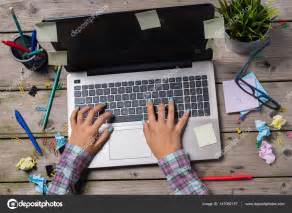 Messy office desk — Stock Photo © leszekczerwonka #147082157