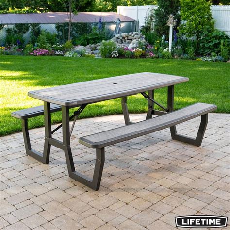 Lifetime 6ft (1.82m) Craftsman Folding Picnic Table | Costco UK