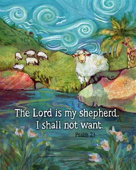 The Lord is My Shepherd Painting by Jen Norton - Pixels