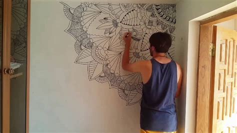 Drawing Bedroom Doodle Art On Wall