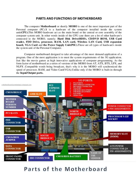 Mobile Motherboard Parts And Functions Pdf | Reviewmotors.co