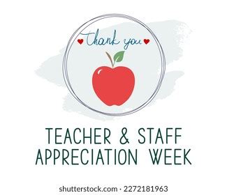 Teacher Staff Appreciation Week School Banner Stock Vector (Royalty Free) 2272181963 | Shutterstock