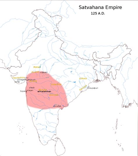 Satavahana dynasty - Wikipedia | Ancient maps, Historical maps, School of philosophy