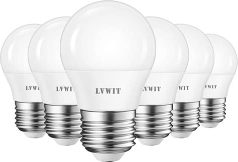 Akynite G45 E27 LED Bulb Dimmable 4W Warm White 2700K, 400LM, E27 40W Equivalent, AC 220V, Golf ...