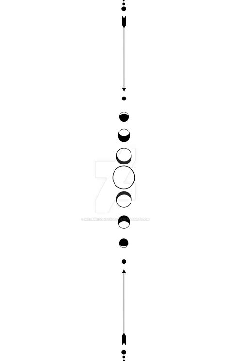 Geometric Lunar Cycle- Tattoo design by MermaidOnStilts on DeviantArt