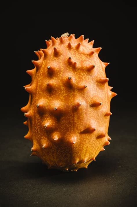 Kiwano Fruit in Dramatic Light Stock Image - Image of horn, black: 111765401