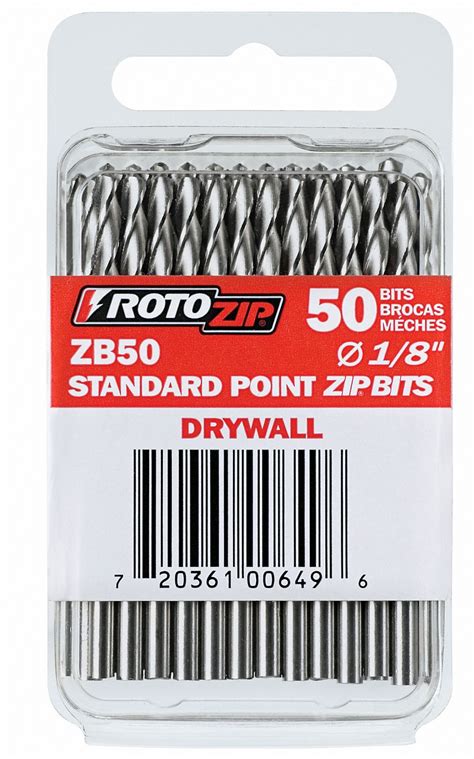 ROTOZIP Drywall Bit, 1/8 in Drill Bit Diameter, 33,000 RPM Max. Speed ...