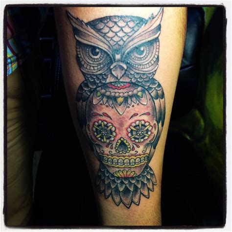 Owl + skull New Ink