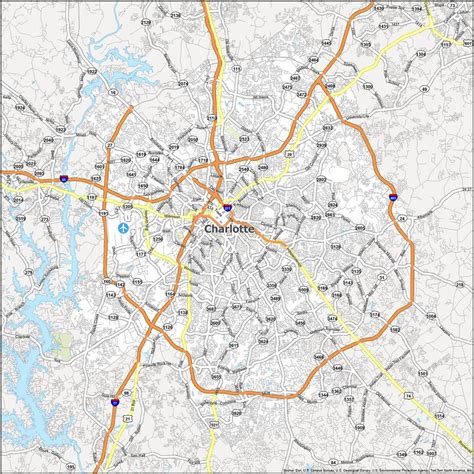 Charlotte Map [North Carolina] - GIS Geography