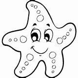 Sea Star Coloring Pages For Kids sketch template