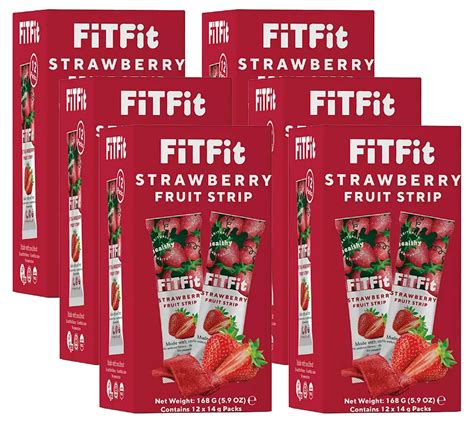 FIT FIT Fruit Strips Strawberry (6 Pack) – Martie