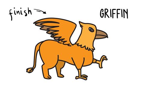 Mythical Griffin Drawing