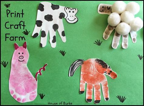 Print Craft Farm | Farm animal crafts, Preschool crafts, Animal crafts