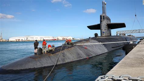 USS Nevada: US Navy ballistic missile submarine makes rare appearance ...