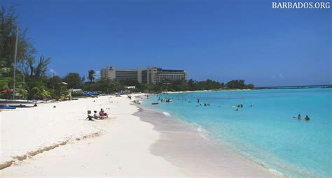 Pebbles Beach, Barbados. The calm waters here are ideal for swimming, sea bathing, snorkeling ...