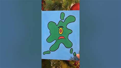 🪸Posca🪸Plankton stepped on by shoe 👞 😭#shorts #plankton #spongebob #posca #christmas #art #ideas ...