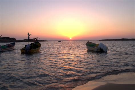 Fisher Boats At Sunset Free Stock Photo - Public Domain Pictures