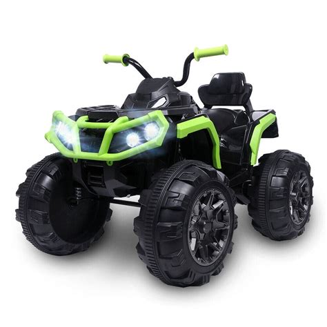 Zimtown 12V Kids Battery Powered ATV Ride-On Car Vehicle Toy Reverse Function, 2 Speeds, LED ...