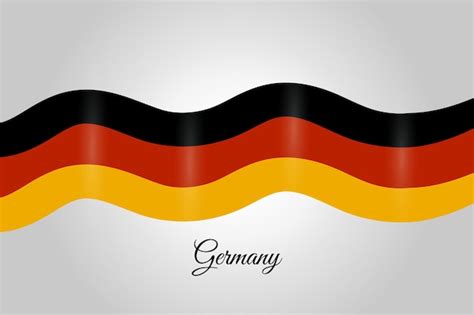 Premium Vector | Germany flag design ribbon concept