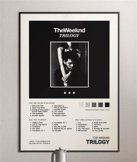 The Weeknd - Trilogy Album Cover Poster in 2022 | Album covers, The ...