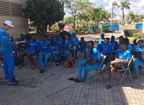 Members of the West Indies Under19 team - Stabroek News