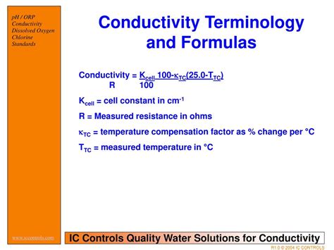 IC CONTROLS An Overview of Conductivity. - ppt download