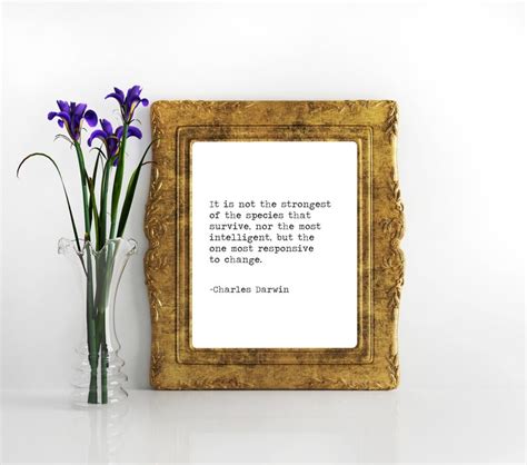 Charles Darwin Evolution Quote Science Quote Biology Quote - Etsy