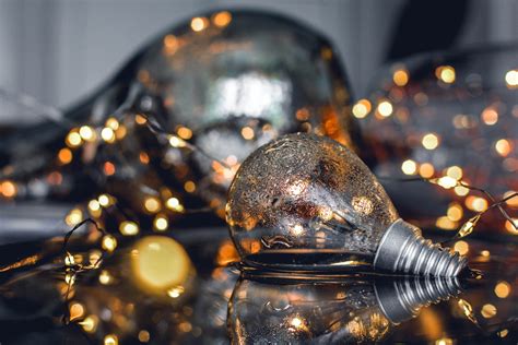 Free Images : water, lighting, reflection, christmas ornament, close up, incandescent light bulb ...