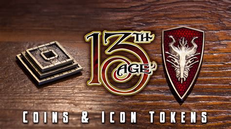 13th Age Coins and Icon Tokens | Coin icon, Token, Coins