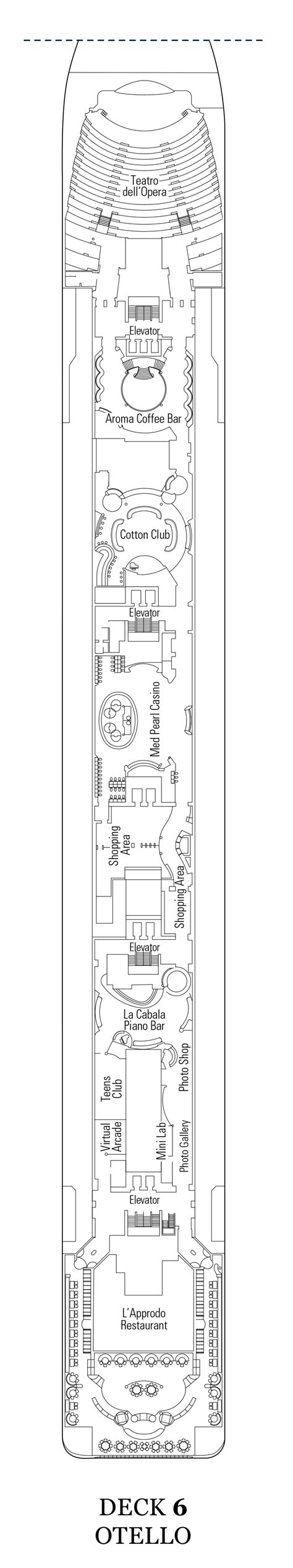 MSC Opera Deck Plans | CruiseInd