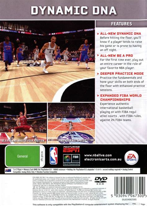 NBA Live 09 (2008) PlayStation 2 box cover art - MobyGames