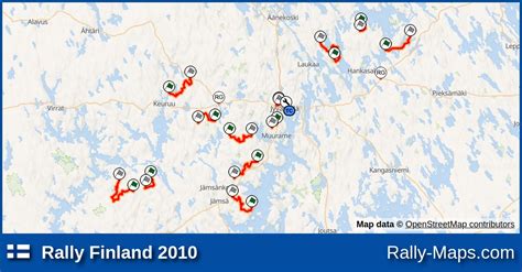 Maps | Rally Finland 2010 [WRC] | Rally-Maps.com