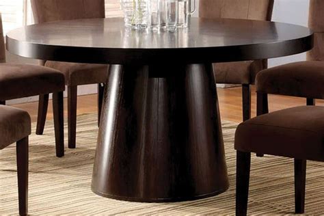 Havana Espresso Round Pedestal Dining Table from Furniture of America (CM3849T-TABLE) | Coleman ...