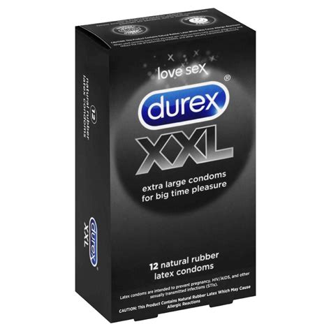 NEW DUREX XXL EXTRA EXTRA LARGE NATURAL RUBBER LATEX CONDOMS LONG WIDE 12 PACK | eBay