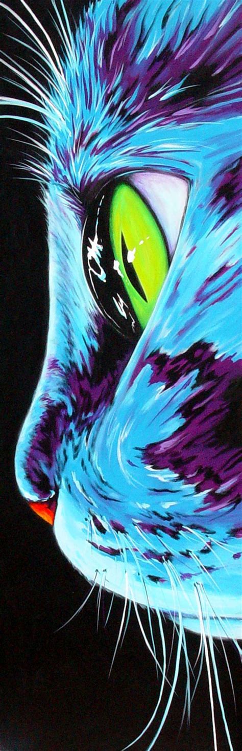 Blue cat / chase - Today Pin | Art painting, Art, Artwork