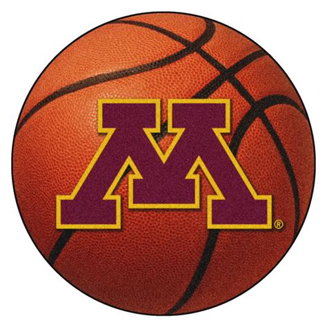 27" University of Minnesota Basketball Style Round Mat - Floor Rug ...