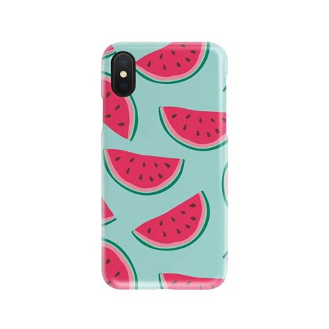 Blue Cute Watermelon Pattern Print Phone Case | Print phone case, Diy ...