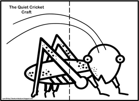 THE VERY QUIET CRICKET BOOK CRAFT ~ Book Units by Lynn