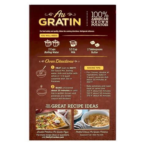 Betty Crocker Specialty Potatoes, Au Gratin 4.7oz - Delivered In As Fast As 15 Minutes | Gopuff